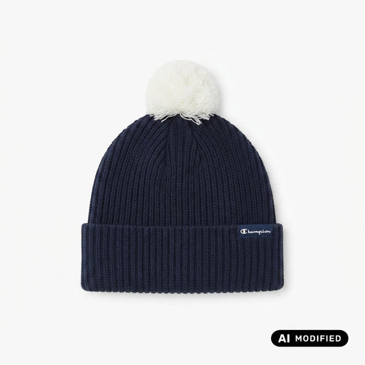 Champion cappello da ragazza con pompom 806449-BS501 blu