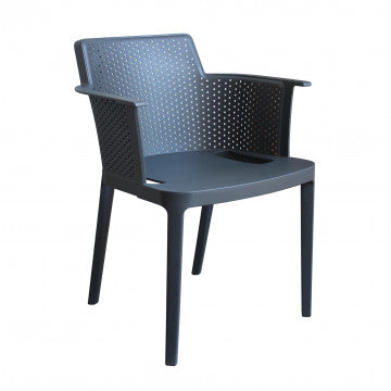 Poltrona Cathy - Poltrona impilabile in polipropilene - Dimensioni: 60x58x76.5cm