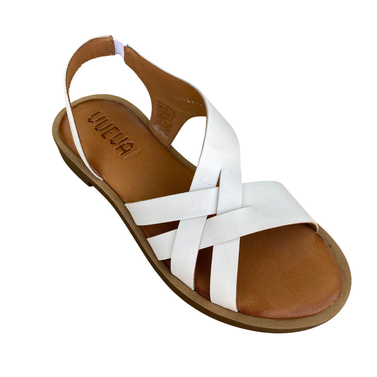 Vueva Sandalo Donna Tacco Basso WD-425R24 WHT Bianco Elegante