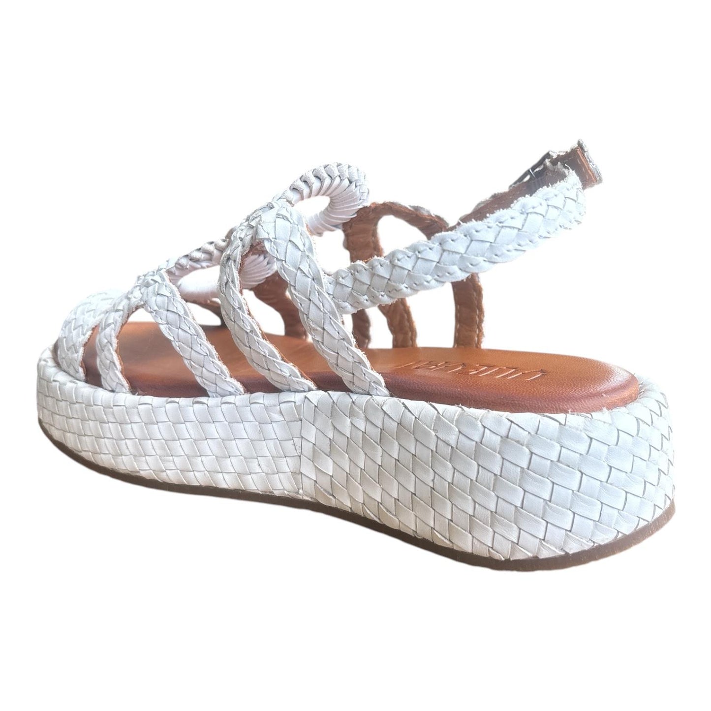 Vueva Sandalo Donna Intrecciato Zeppa Bianco WD511R04