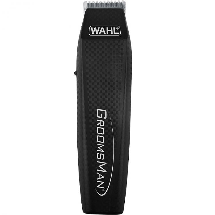 Wahl Bartschneider + Groomsman All-in-One kabelloser Rasierer Schwarz 5537