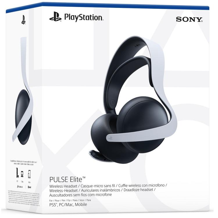 Sony Pulse Elite Playstation 5 Wireless-Kopfhörer mit Mikrofon PS5 Headset (Weiß)