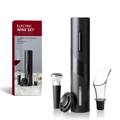 Automatic Electric Bottle Opener Corkscrew Pourer Wine Bottle Opener Set