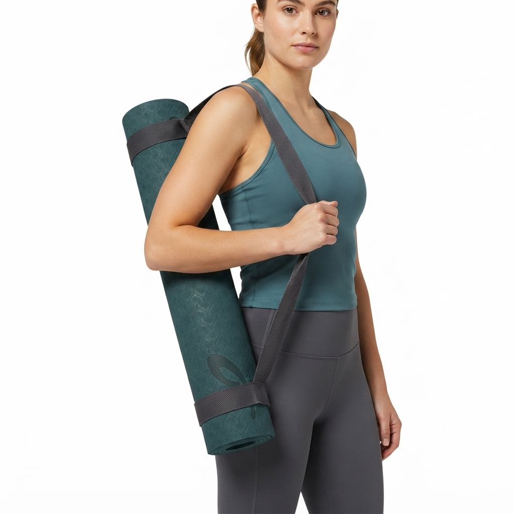 Energetics tappetino yoga  MT TPE dimensioni 183cm x 61cm x 6mm 437850 634 blu petrolio
