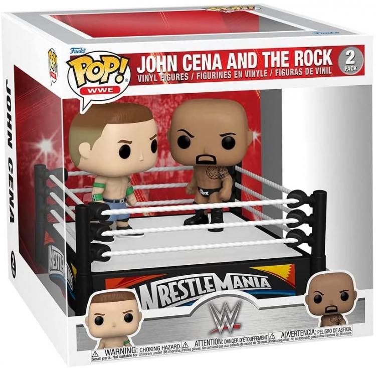 Funko Pop WWE John Cena und The Rock 2er-Pack Wrestlemania Vinyl-Figur Wrestling