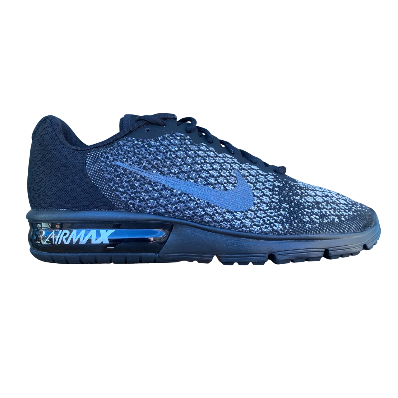 Nike scarpa sneakers da uomo Air Max Sequent 2 852461 001 nero-bianco