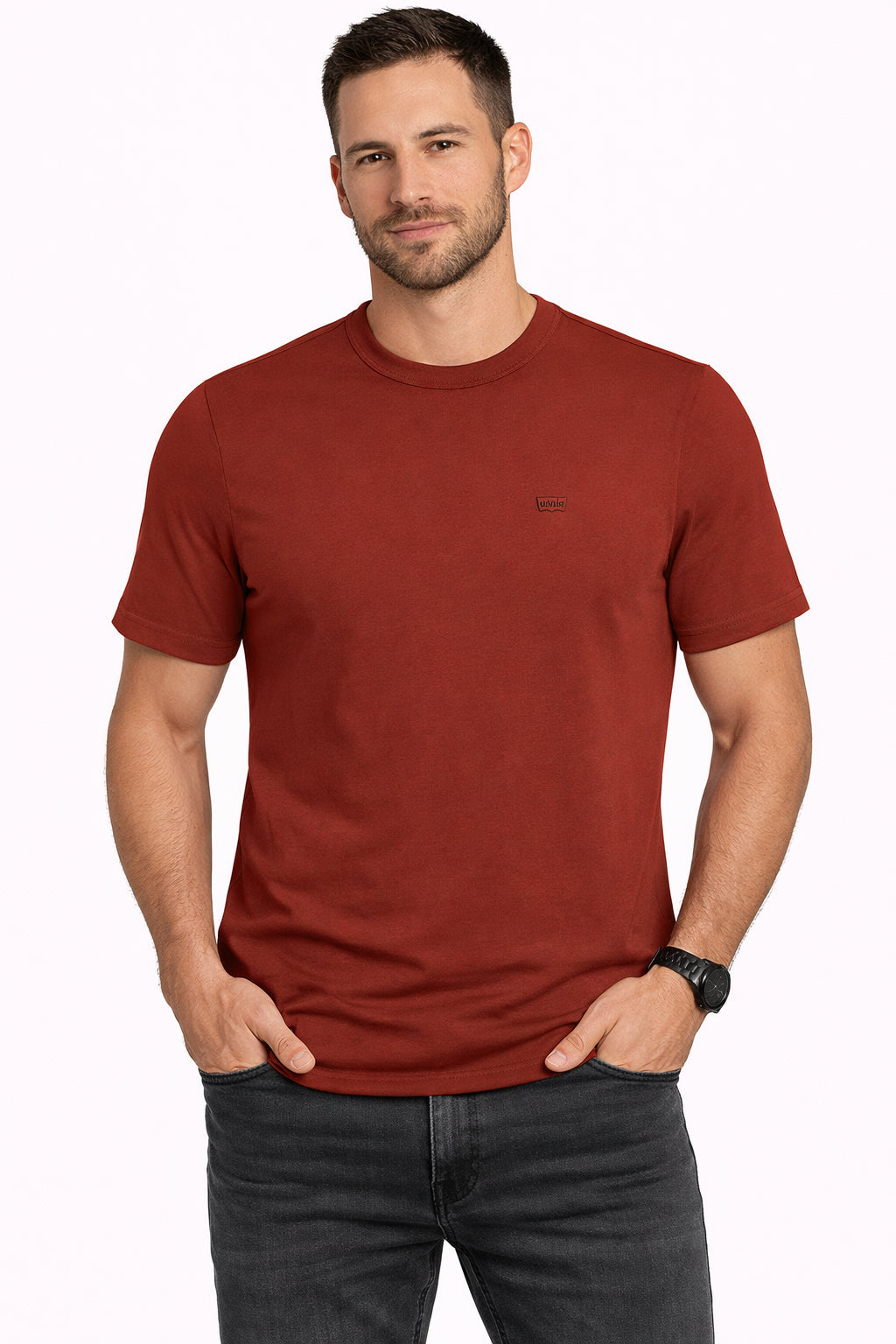 Levi's T-shirt Uomo Original 005GX0003 Mattone – Cotone 100% Girocollo