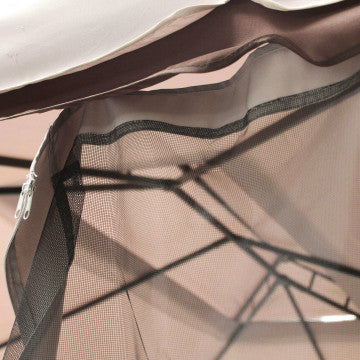 Gazebo 3x4 metri telo poliestere 180 gr laterali 160 gr alluminio