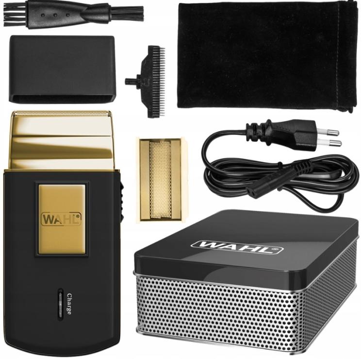 Wahl Bartrasierer Akku Travel Shaver Gold Edition 3615G + Reisezubehör