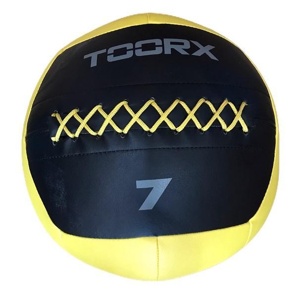 Toorx Wall Ball 7kg Ø35cm Nero-Giallo AHF-228 | Crossfit Functional Training