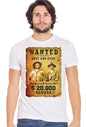 Wanted Bud Spencer 18-70-8 Urban Men's T-Shirt 100% Slub Cotton BS