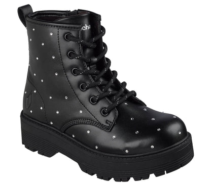 Skechers Gravlen HI - Jewels Strut 303471L/BLK Ragazza Nero - Stivali Casual