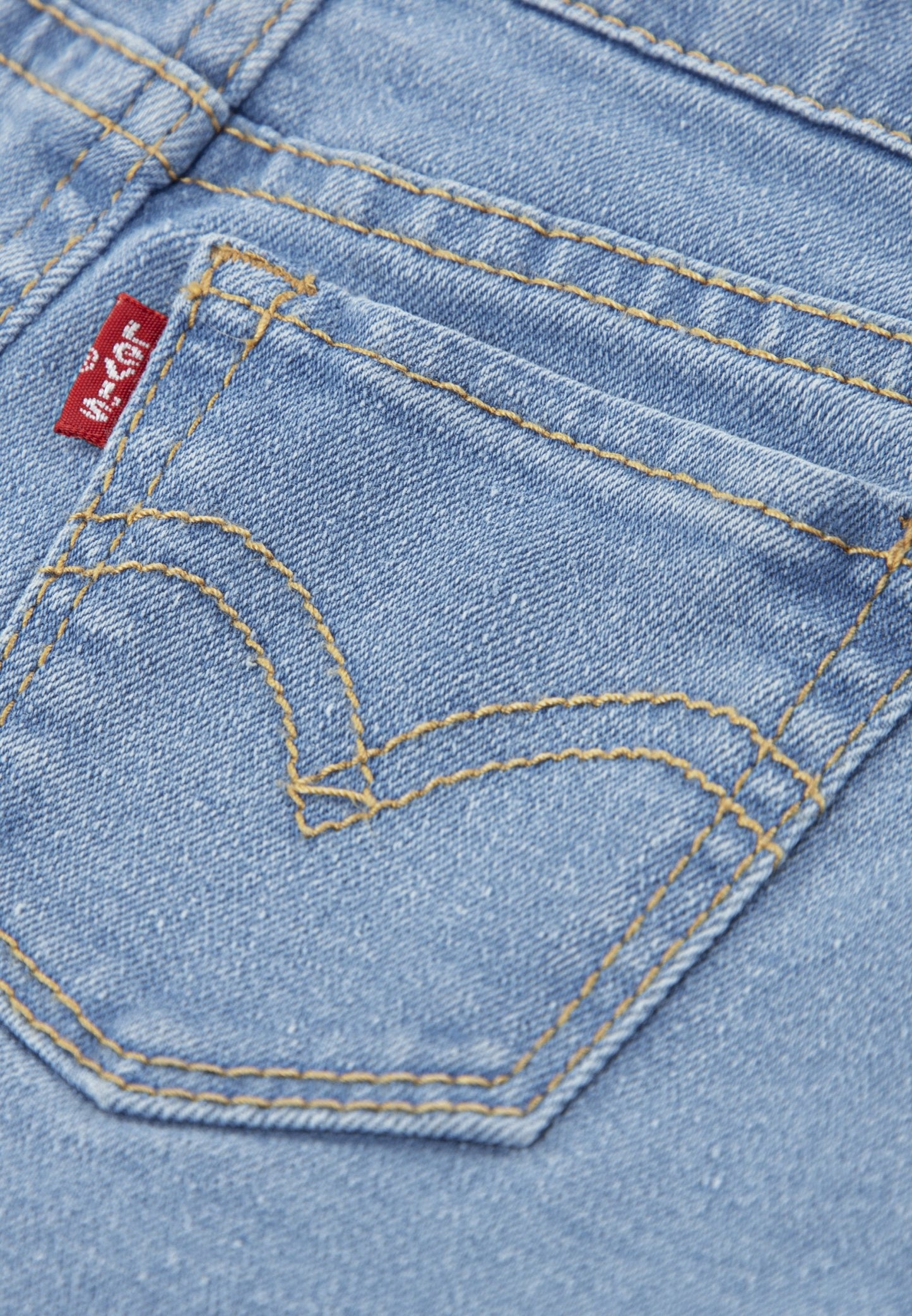 LEVI'S KIDS COMPLETO DA BAMBINA MAGLIETTA E PANTALONCINO1EP561-UHG Celeste