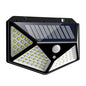 100 LED OUTDOOR WALL LIGHT SOLAR PANEL MOTION SENSOR DAWN TO DUSK