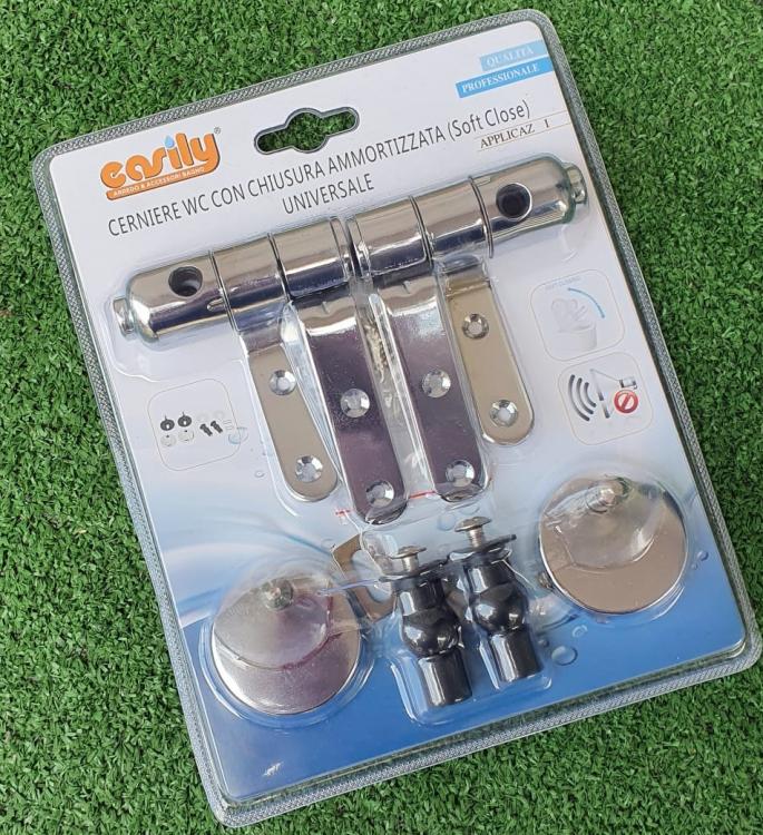 Cerniere per Wc Supporti Copriwater Universali con Chiusura Soft Ammortizzata