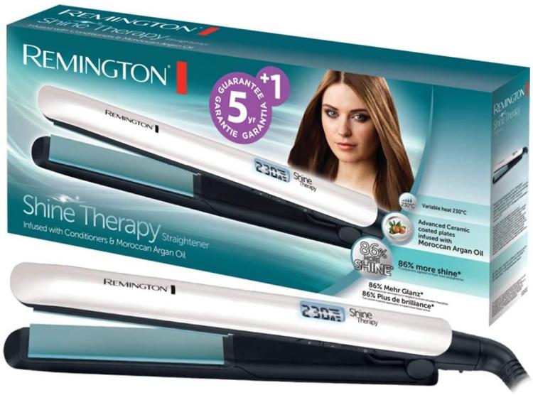 Remington Glätteisen für glattes und glänzendes Haar, schnelles Aufheizen, Shine S8500