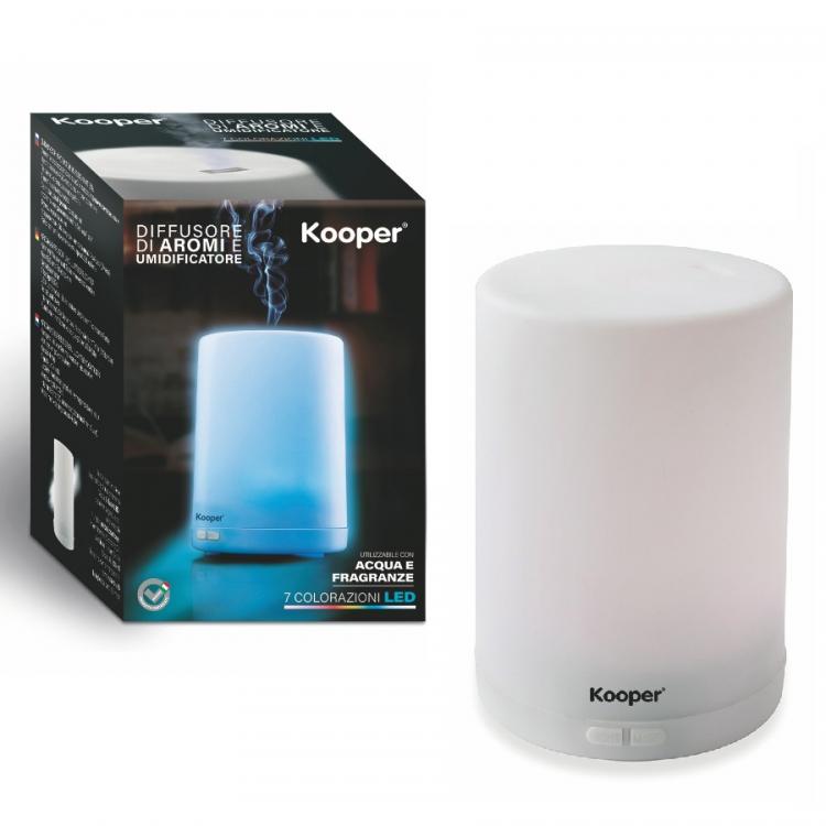 AROMATHERAPIE KOOPER 7LED LUFTBEFEUCHTER ZERSTÄUBER AROMA-DIFFUSOR 300ML WEISS