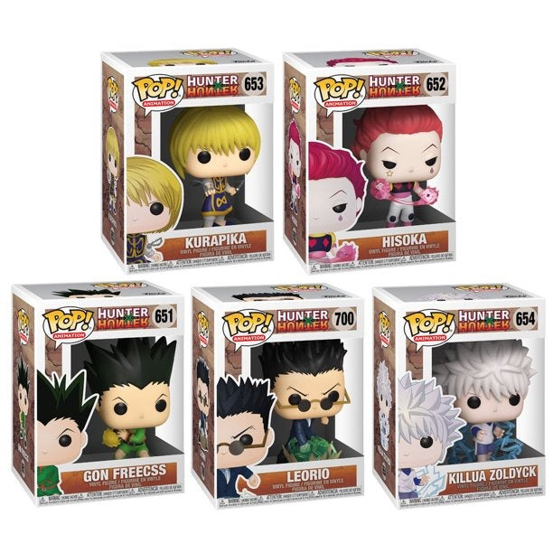 Funko Pop Hunter X Hunter Komplette Sammlung 651 - 652 - 653 - 654 - 700 Neu