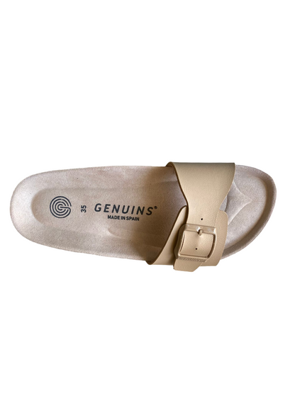 Geniuns sandalo anatomico in vegan da donna Toronto G104833 limone