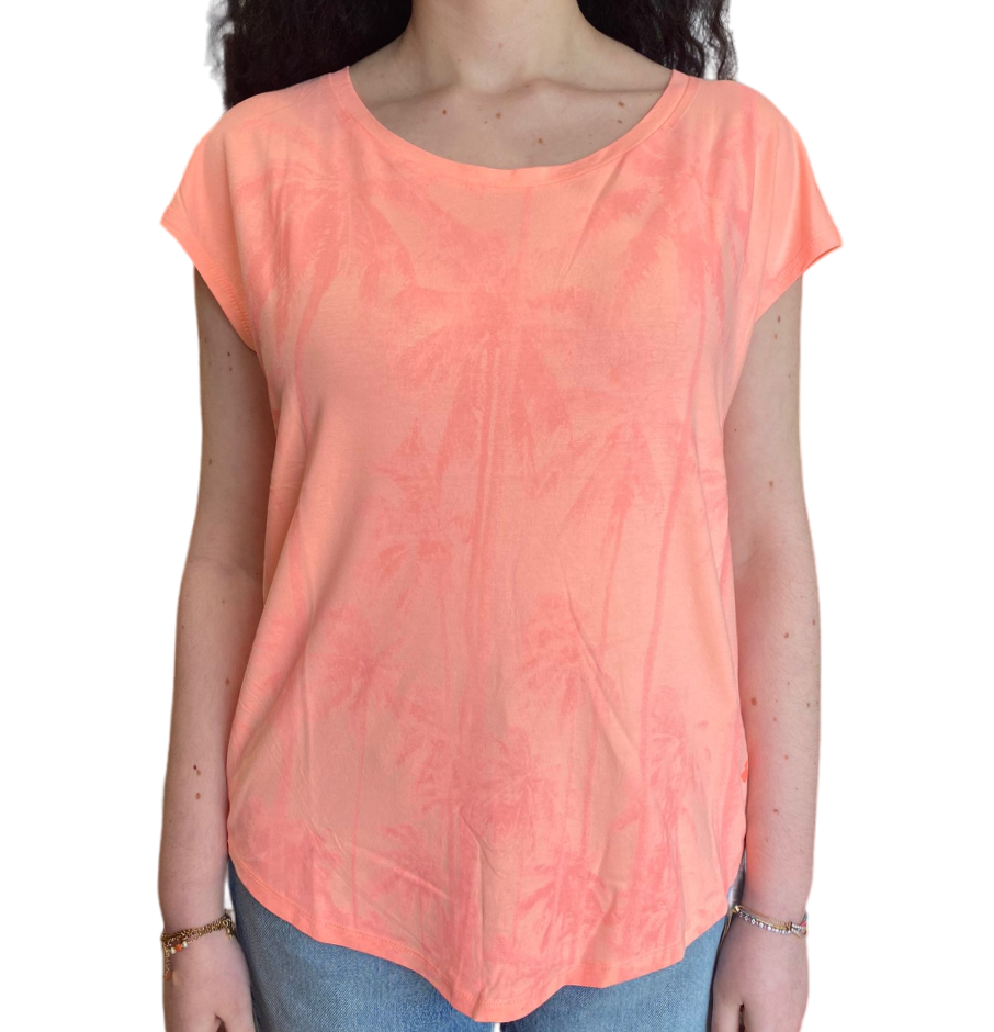 Lotto maglietta manica corta da donna Tee Palm W II 219474 5P2 pesca rosa