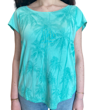 Lotto maglietta manica corta da donna Palm II 219474 1CZ beach verde