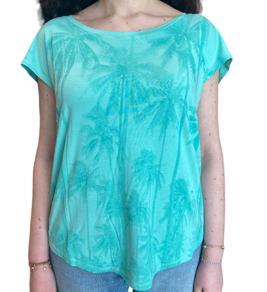 Lotto maglietta manica corta da donna Palm II 219474 1CZ beach verde
