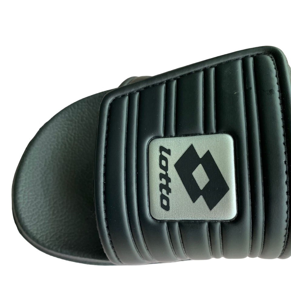 Lotto ciabatta da mare piscina con strappo Rico Strap II 219533 1MY all black-silver metal