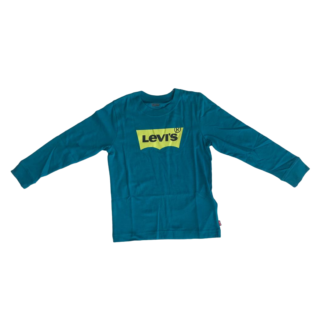 Levi's Kids T-shirt manica lunga da ragazzo Batwing 9E8646 9E8646-B8B turchese