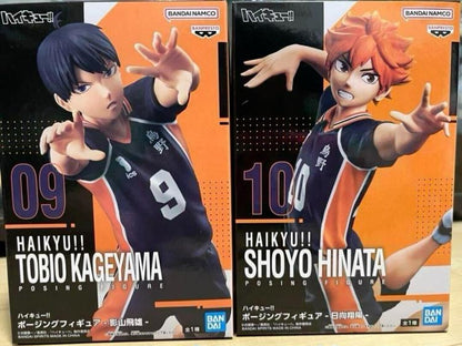 BANPRESTO HAIKYU! POSING (SHOYO HINATA + TOBIO KAGEYAMA) SET 2 FIGUREN BANDAI PVC