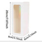Set 5 Scatoline per Bomboniere 8cm x 8cm x 20cm con finestra trasparente