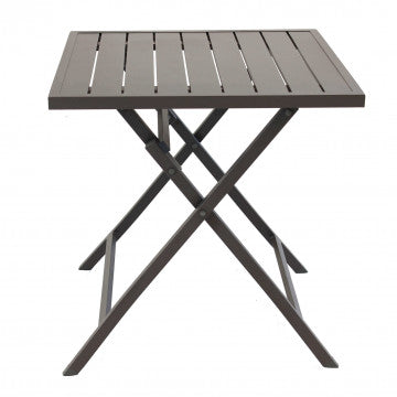 Klapptisch Alabama 70 x 70 mit weißem Aluminiumgestell
