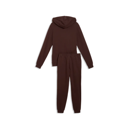 Puma Essential Elevated Suit FL 695216-33 Uomo Marrone - Tuta Sportiva con Cappuccio
