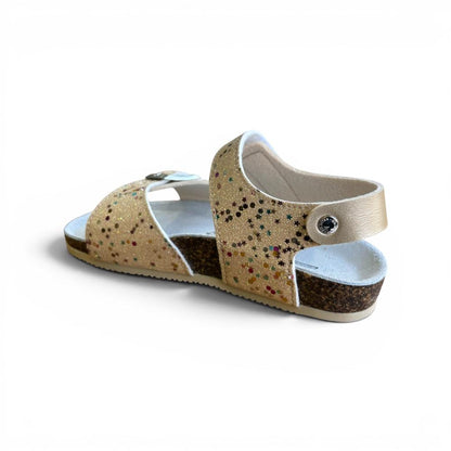 Goldstar Rafting sandalo da ragazza con fibbie GS847M platino