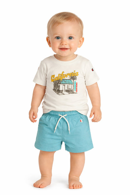 Champion Set Bambino Maglietta e Pantaloncino 307584 YS084 - Giallo