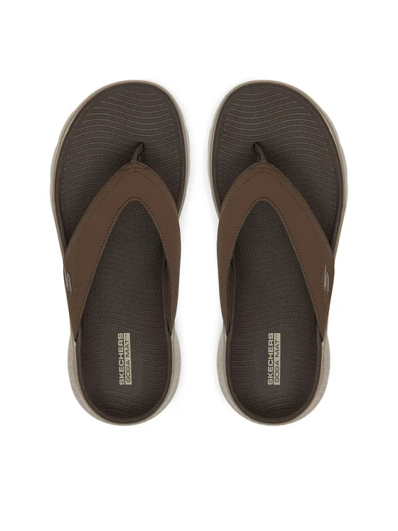 Skechers Go Walk Flex Sandal Vallejo 229202/CHOC Sandali Uomo Marrone