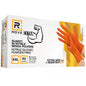 Rmove 50Pcs 8.5g Work Nitrile Gloves Orange Powder-Free Full Grip XXL