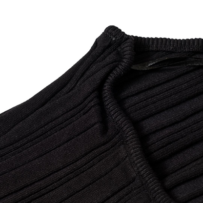 XT Studio canotta top America a costine da donna. Colore nero