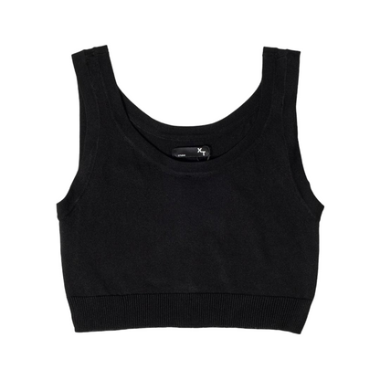 XT Studio canotta top da donna in cotone. Colore nero