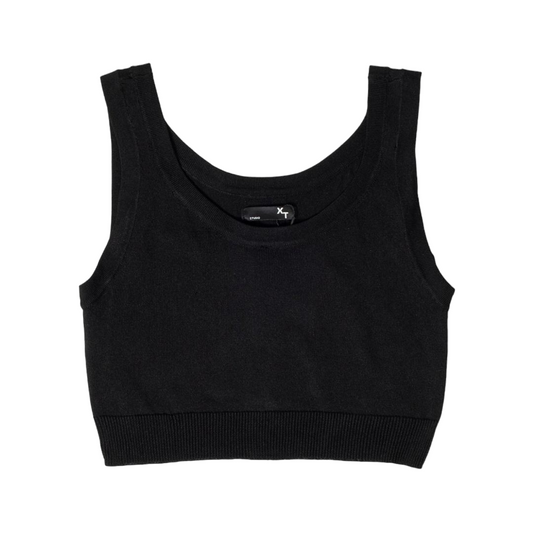 XT Studio canotta top da donna in cotone. Colore nero