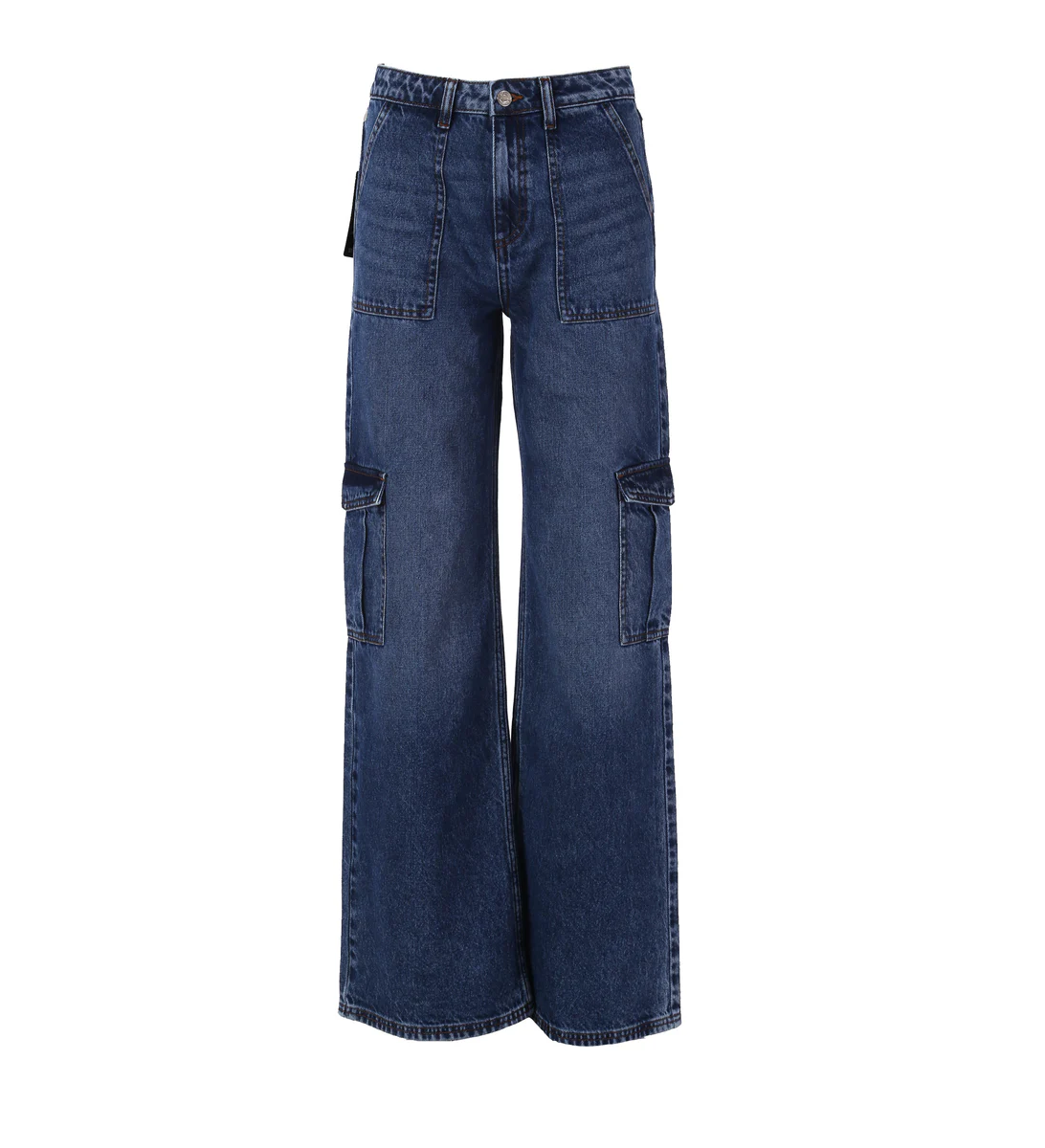 XT Studio Jeans Cargo Donna Blu Medio - X124SVC803D41902-257