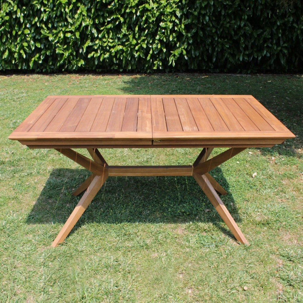 Tavolo Bali 150/200 x 90 in legno di acacia massiccio allungabile - color marrone