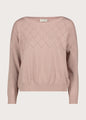 Gaudì Maglia rosa da donna con scollo a barca 621BD53052 rosa