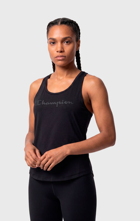 Champion Canotta Running Donna 119138-KK001 Nero - Top Running
