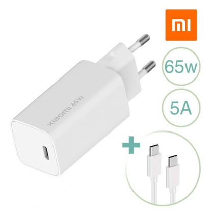 Xiaomi Mi Type-C Fast Charge 65W Gan Tech Ladegerät + USB-C Kabel