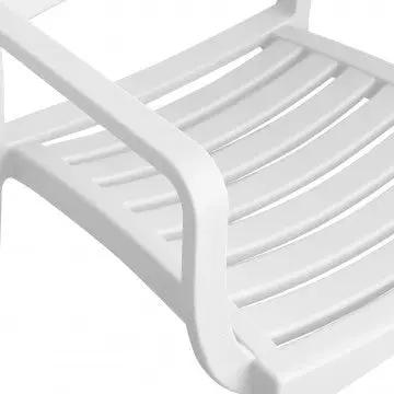 Stapelbarer Sessel Eveline aus Polypropylen – Maße: 58,5x55,2x84cm