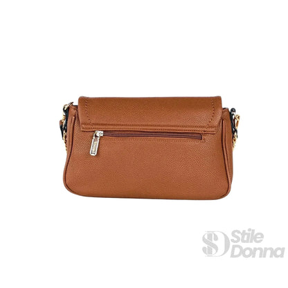YY Coveri Borsa in Ecopelle Marrone con Tracolla Rimovibile