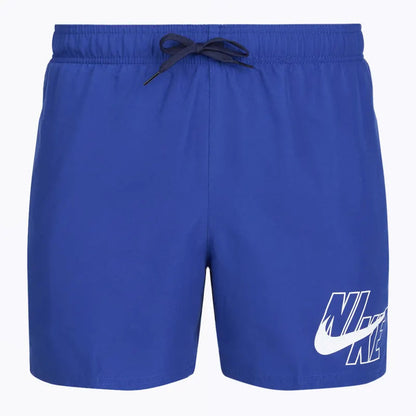 Nike Pantaloncino Mare Uomo 5" Volley Logo Lap Blu Royal - NESSG574-494