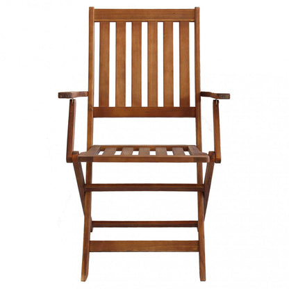 Poltrona con braccioli Diana in legno di acacia cm 55 x 57 x 91 h