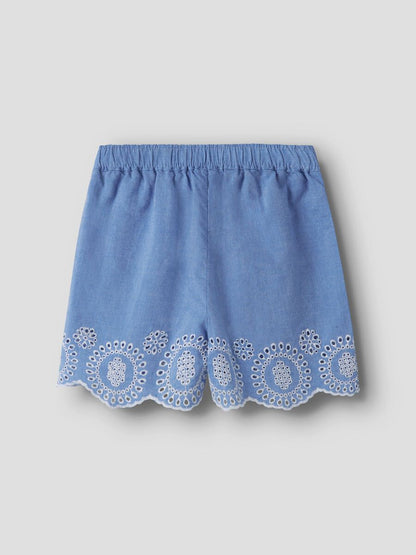 Name It Pantaloncino Bimba NMFFERMA 13254685 Purple Impression | Chambray Broderie
