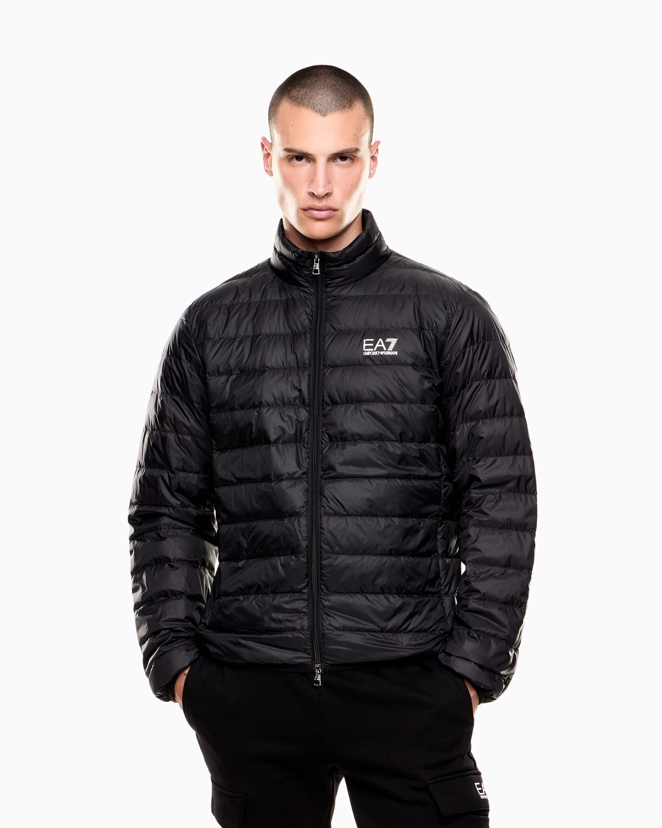 EA7 Emporio Armani Piumino Packable Uomo 8NPB23 PNGPZ Nero Train Core PE26